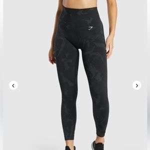 Gym shark black ADAPT CAMO SEAMLESS LEGGINGS